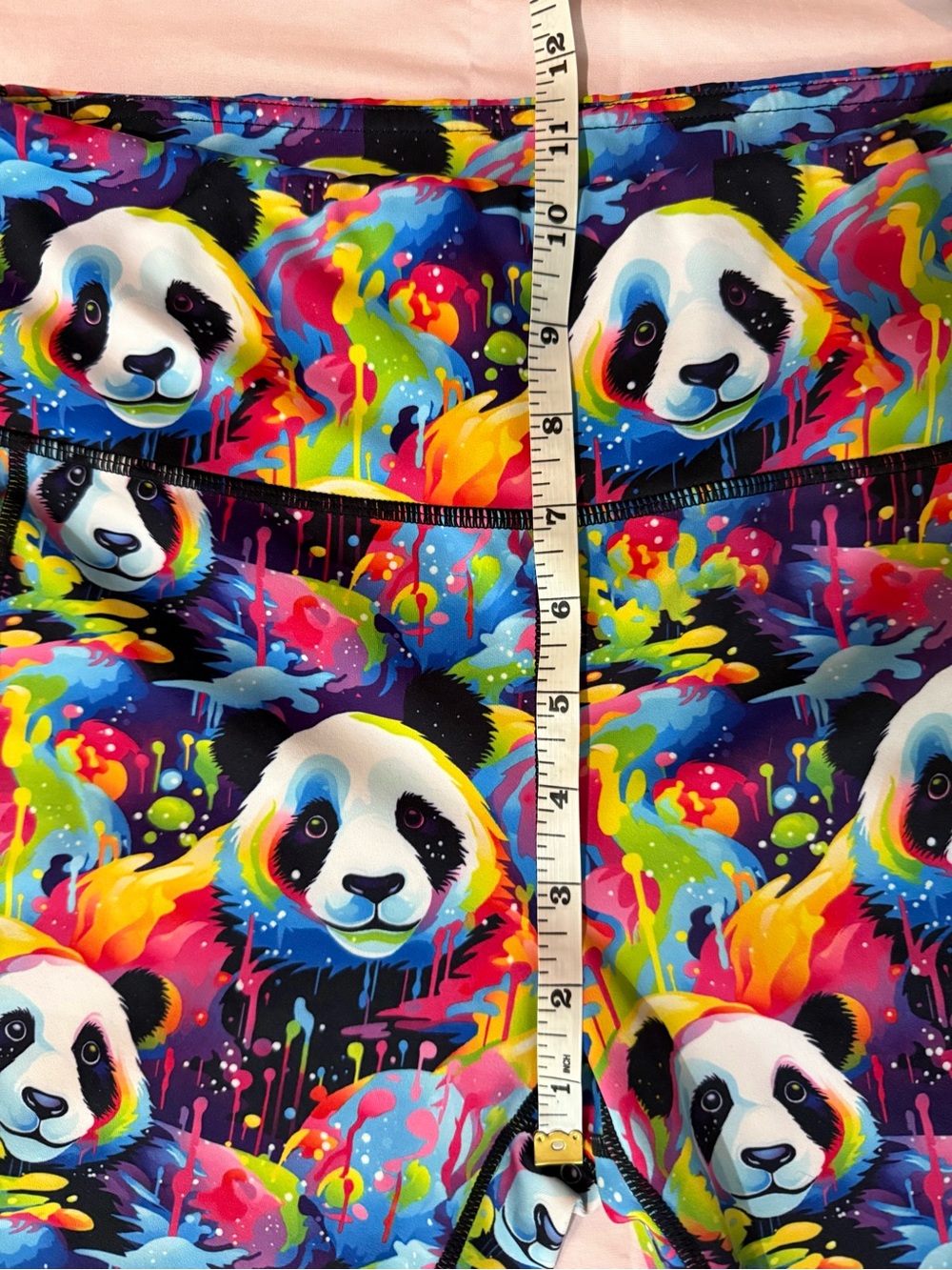 Constantly Varied Gear Rainbow Panda Print Capri Leggings - Picture 4 of 5